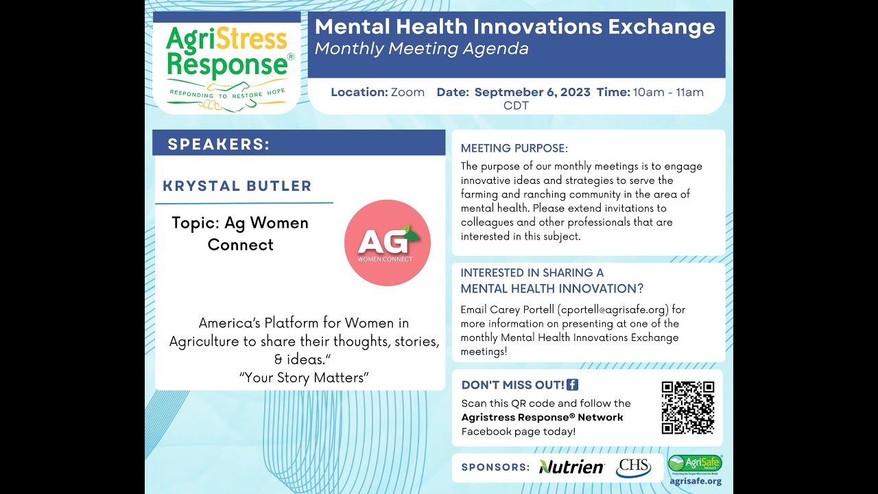 AgriStress Response Network: Monthly Innovations Exchange: September 6, 2023 Meeting Recording