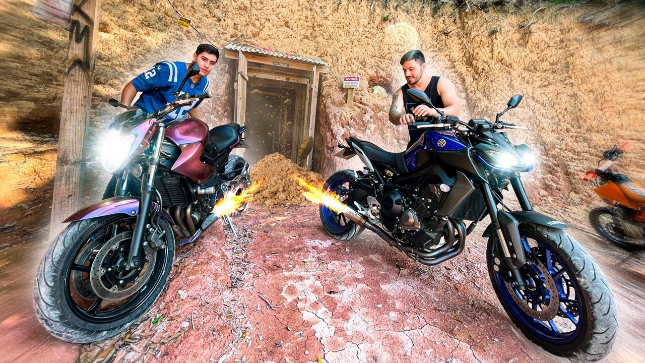 DERRUBAMOS A CAVERNA COM A MINHA XJ6 E A MT09 DO THIAGO