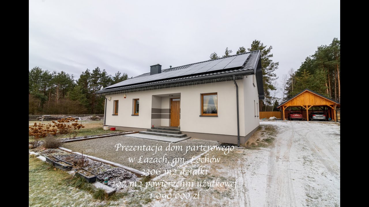 Prezentacja nowego domu parterowego na terenie Nadbużańskiego Parku Krajobrazowego w Łazach