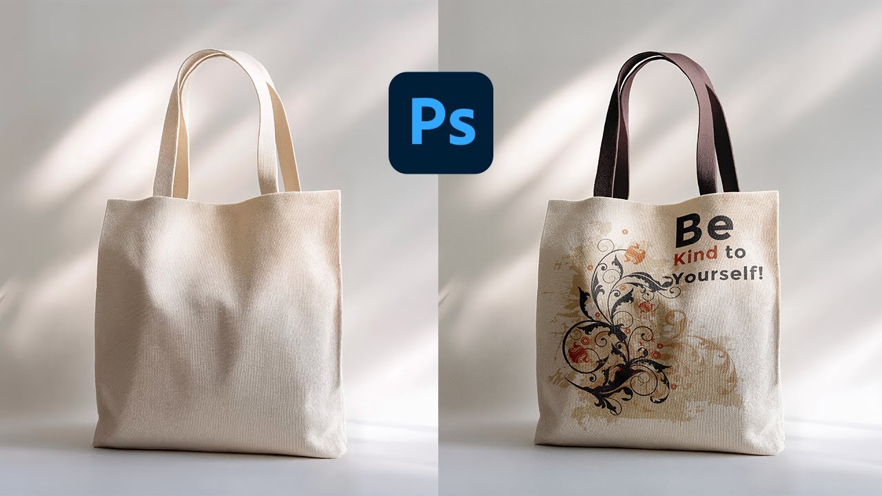 How to Create Tote Bag Design Mockup in Photoshop | Free PSD Mockup