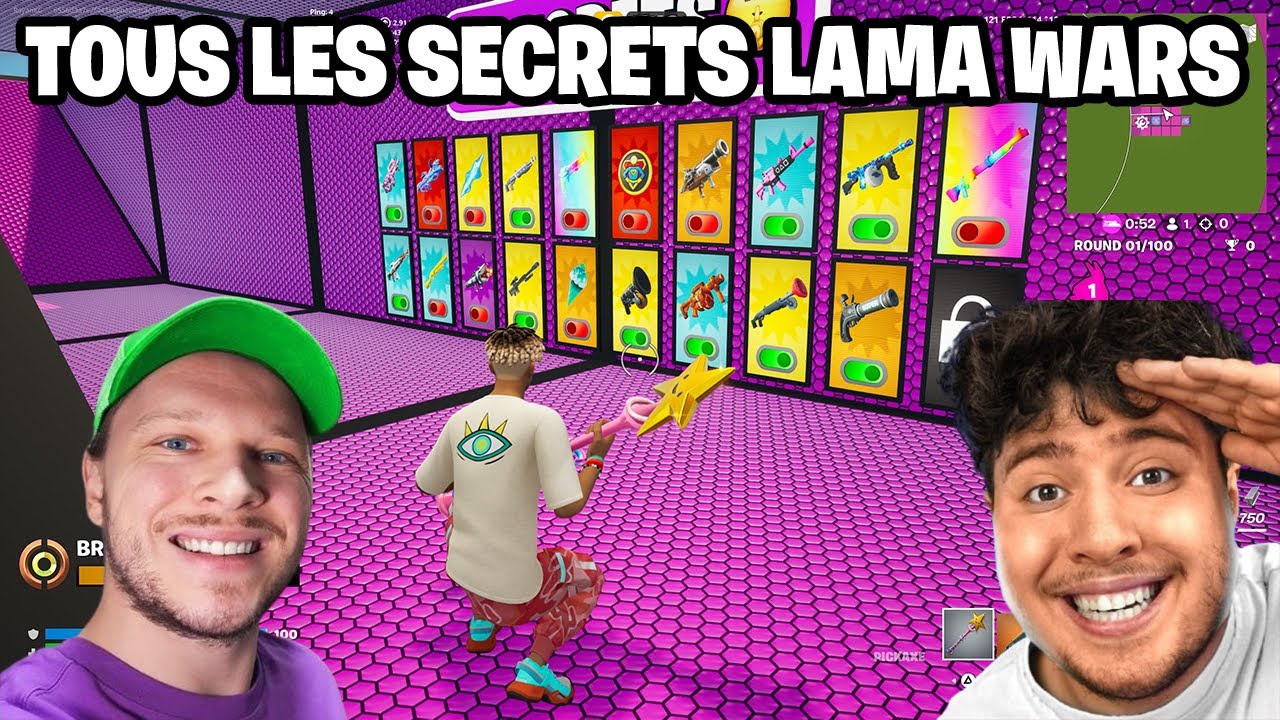 Comment avoir TOUS LES SECRETS de la LAMA WARS d'@UnchainedOff et @Jinskow