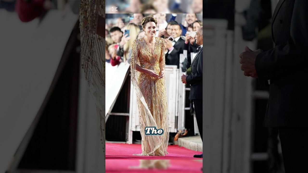 Kate Middleton&rsquo;s Iconic Golden Gown Look &ndash; Royal Fashion Moment