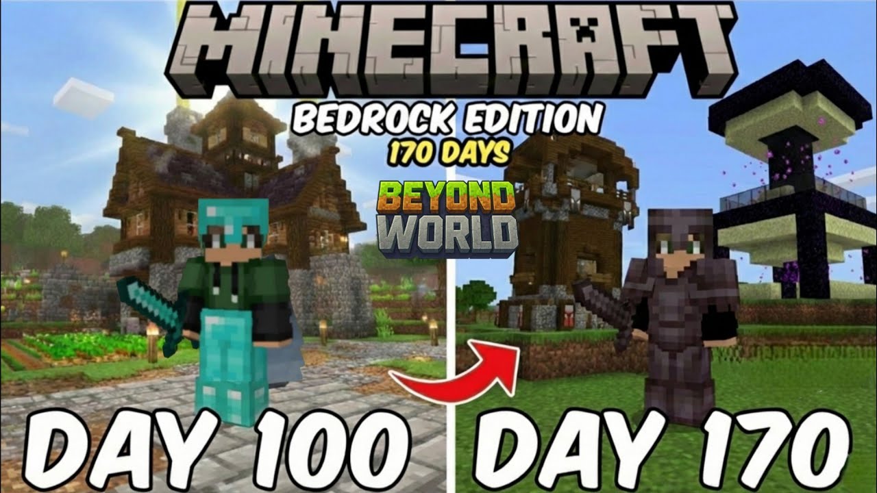 I Survival 170 Days On Beyond Word In Minecraft 