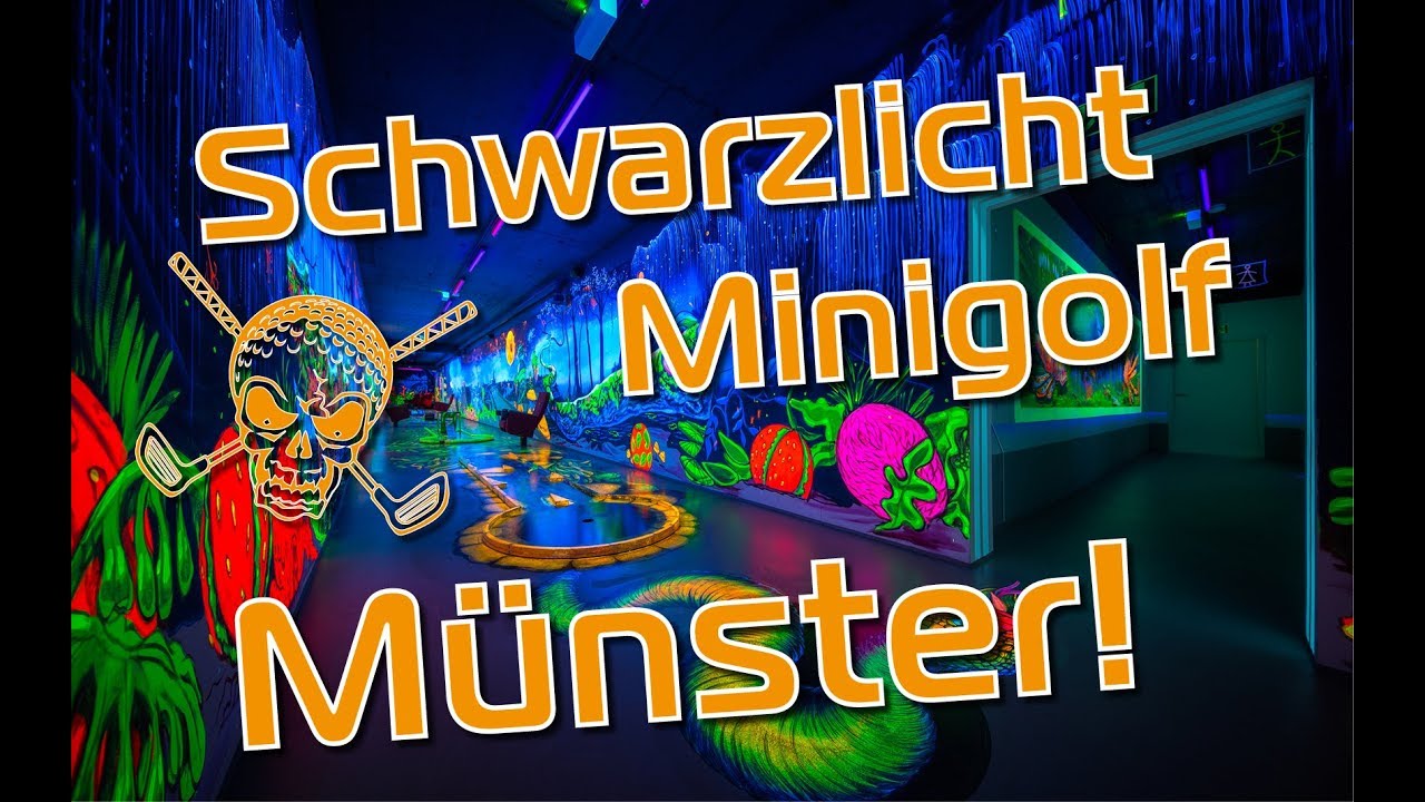 Schwarzlicht Semester M&uuml;nster 3D Minigolf