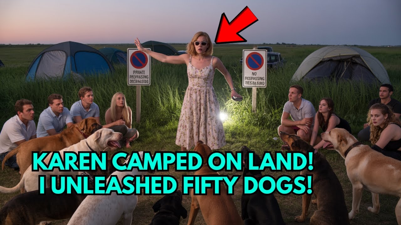 HOA Karen Invited 21  to Camp On My Land, Finds Out I Keep 50 Legal Guard Dogs