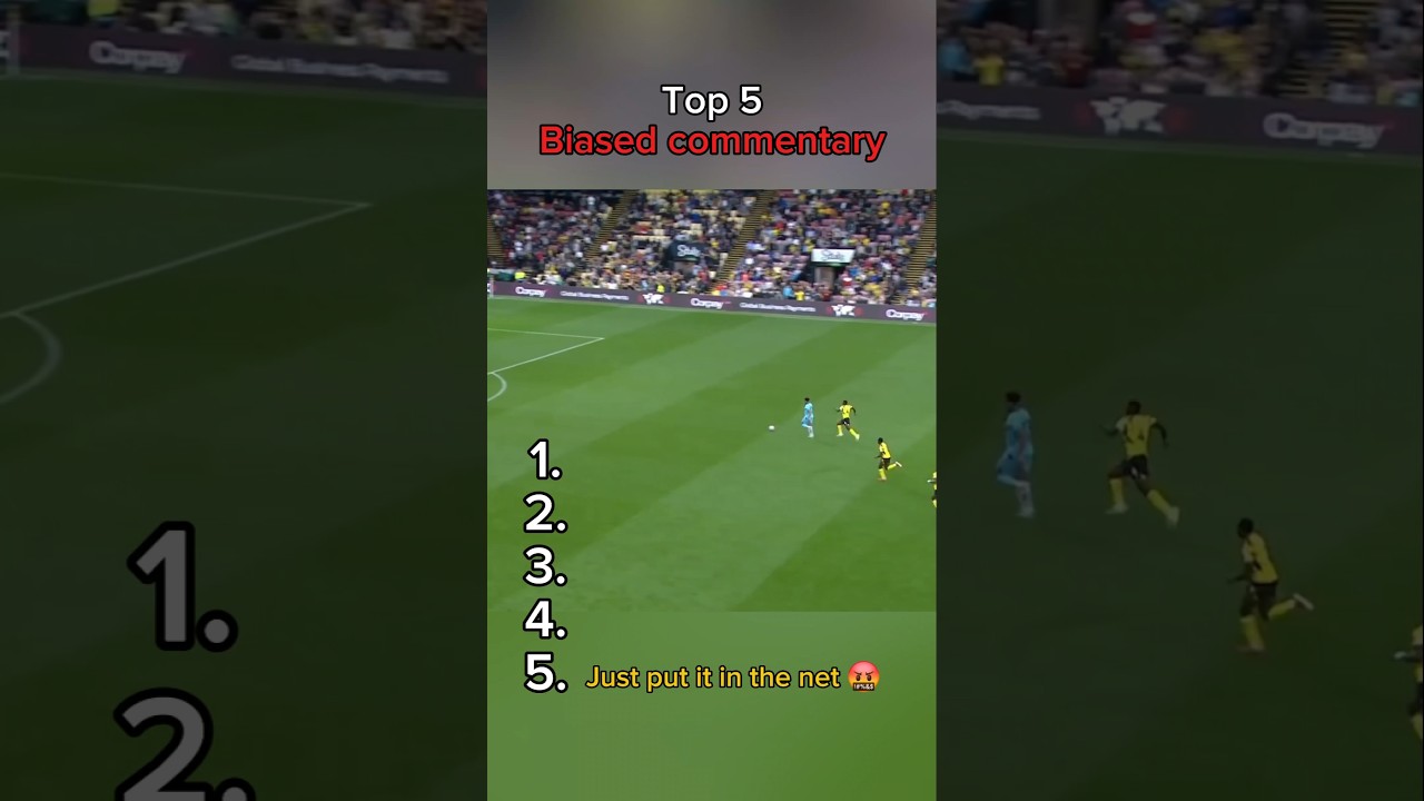 Biased commentary clips 🤣 #football #shorts