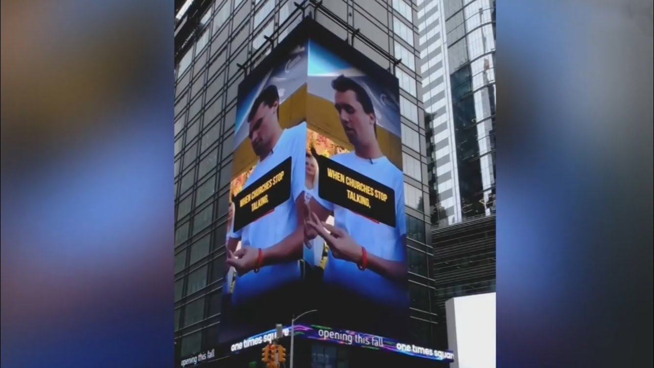 ‘A positive influence’: Charlie Kirk lights up screens in Times Square
