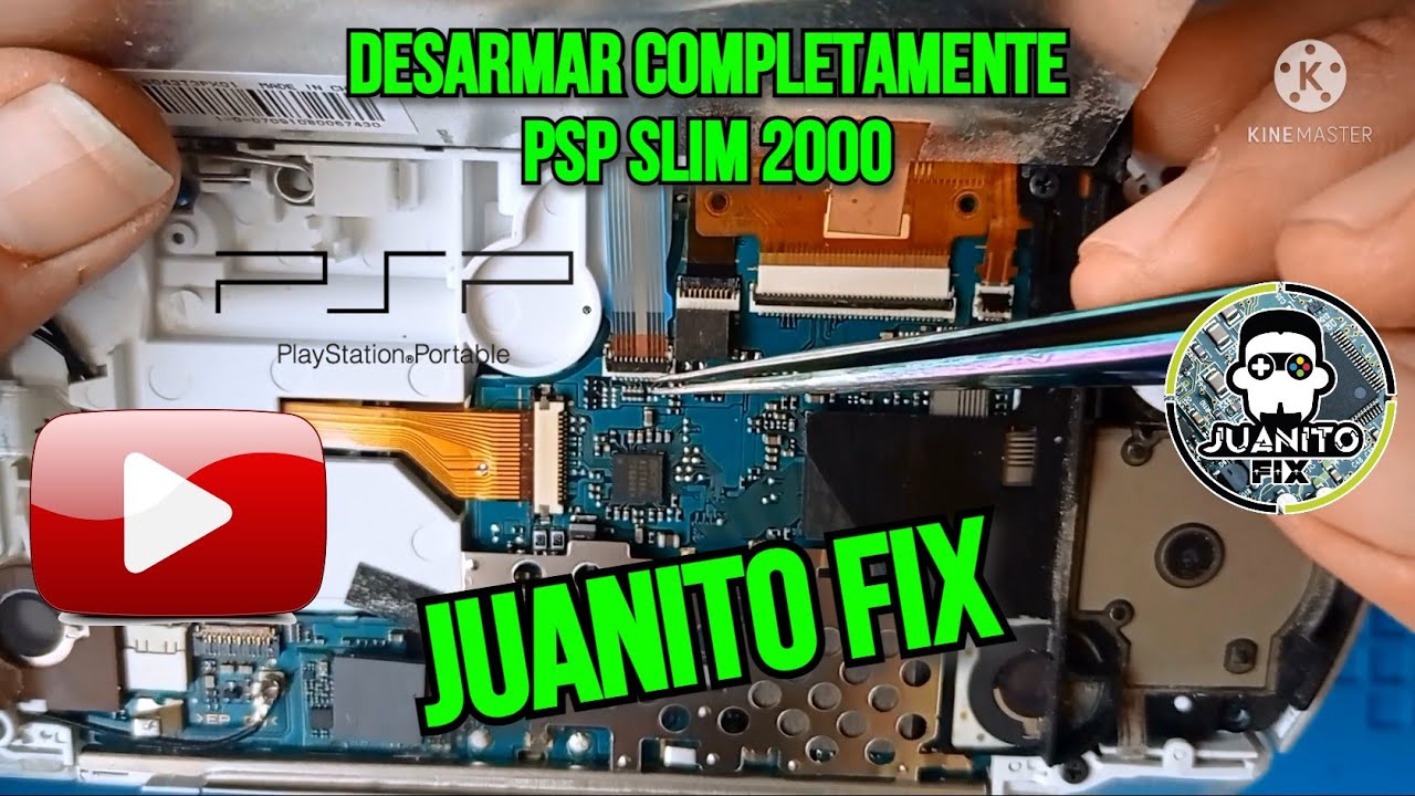 Desarmar completamente PSP Slim 2000 / How to disassemble PSP 2000 Step by Step