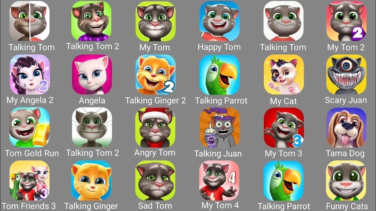 My Tom 2,Talking Tom.Talking Tom 2,My Tom,My Angela,Talking Juan,Talking Ben,My Cat,My Angela 2