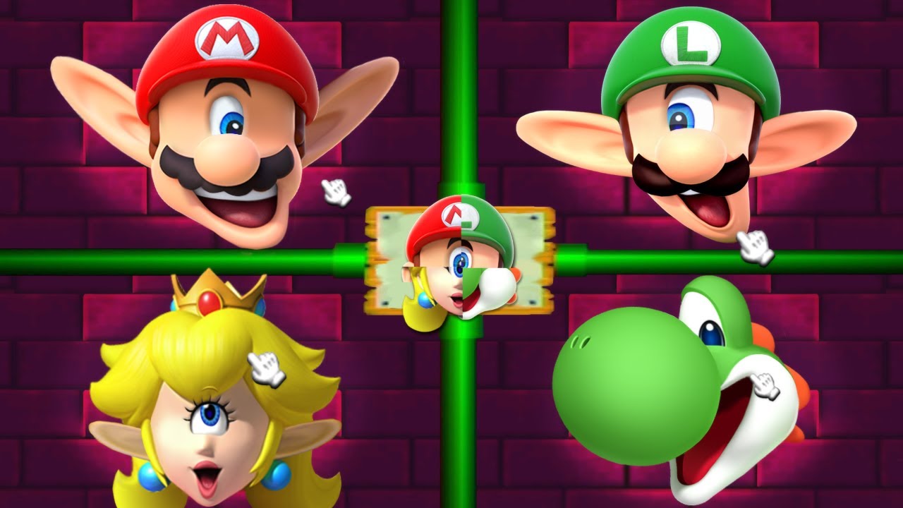 Mario Party 2 MiniGames - Peach Vs Mario Vs Yoshi Vs Donkey Kong (Master Cpu)