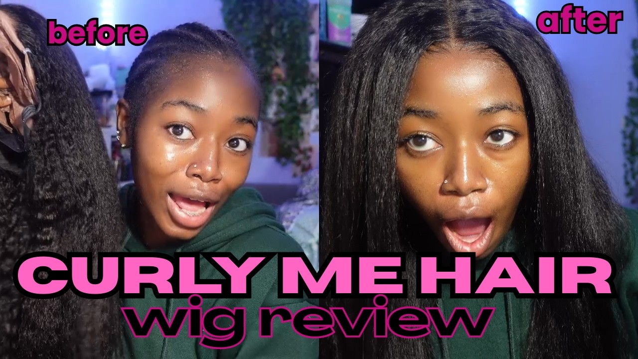 GLUELESS Kinky Straight Wig Review | Serena Elise