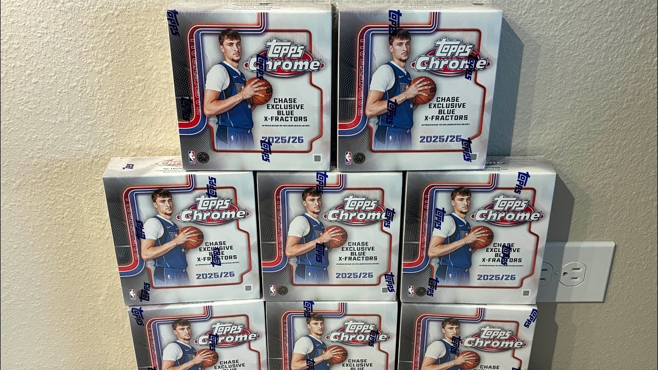 *CRAZY HITS MONSTER BREAK! 🔥😱 Opening 8 Mega Boxes of 2025-26 Topps Chrome Basketball