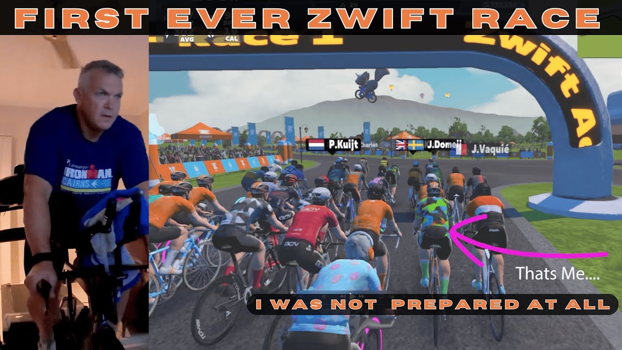 Beginner Zwift Race, a punishing first experience. I will be back for more