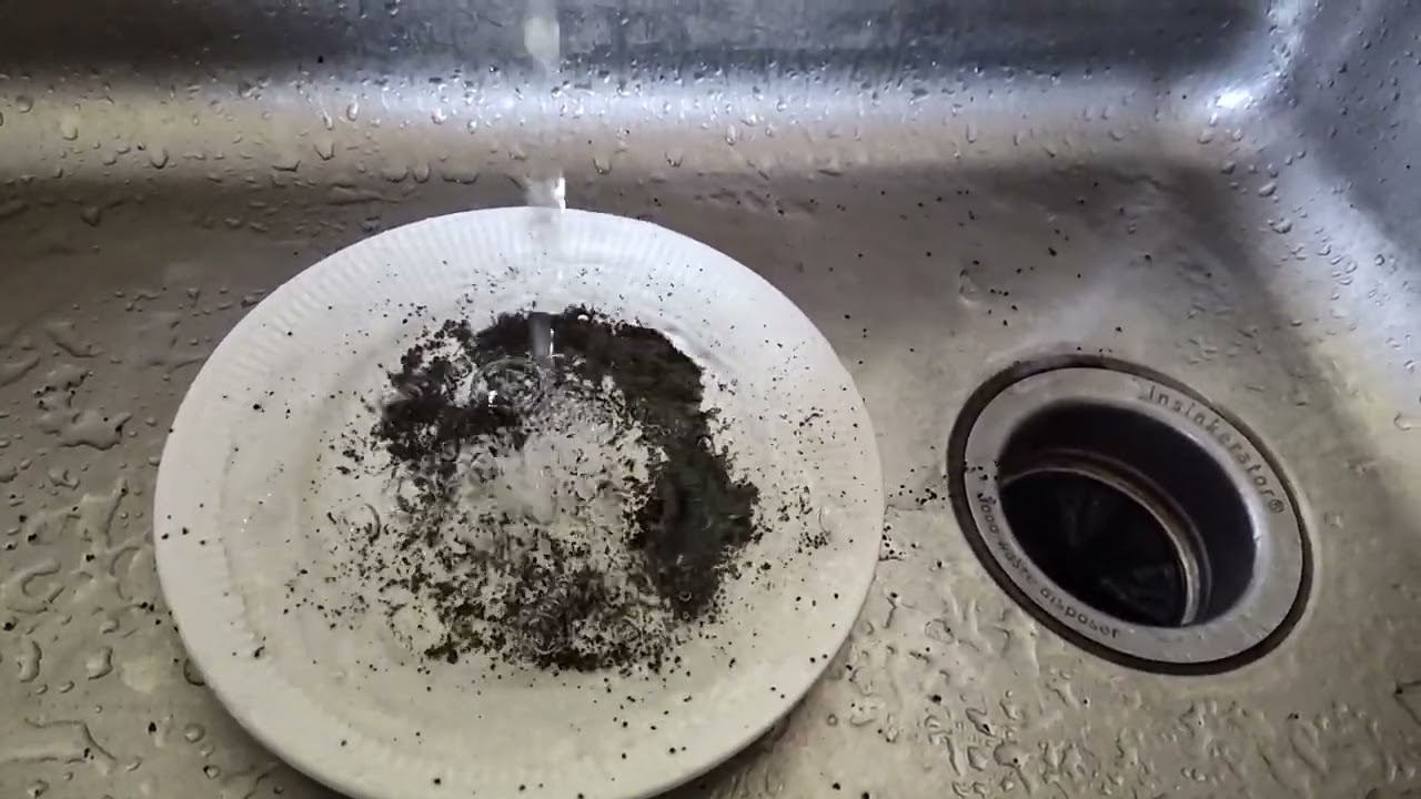 Coffee Grounds On a Plate