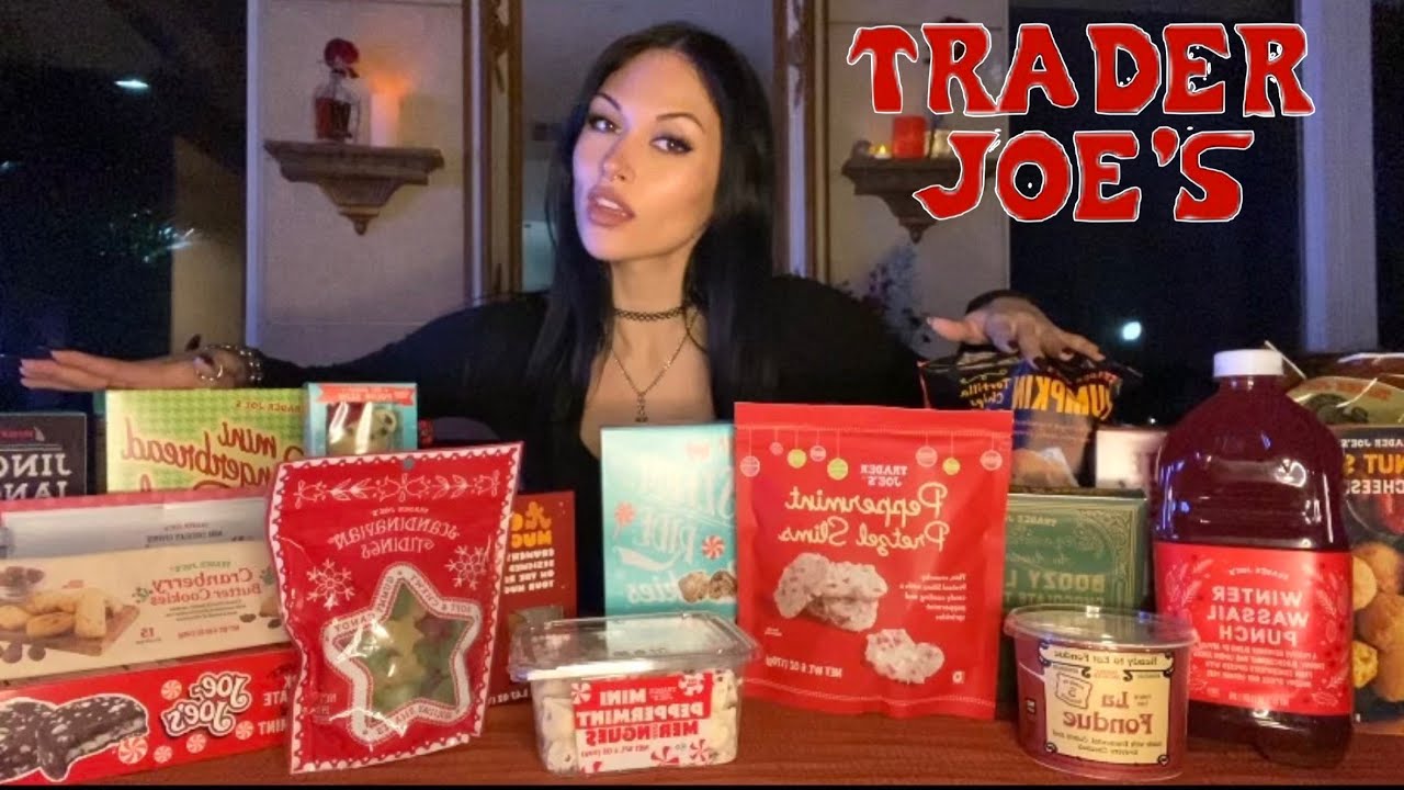 trying Trader Joe&rsquo;s christmas snacks!