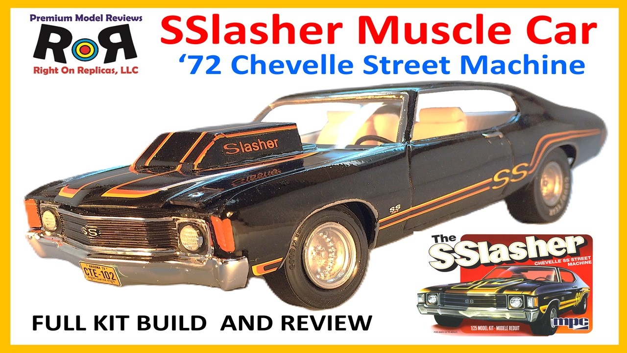 SSlasher Chevelle Street Machine 1:25 MPC 1014 - Полный комплект для сборки и обзор