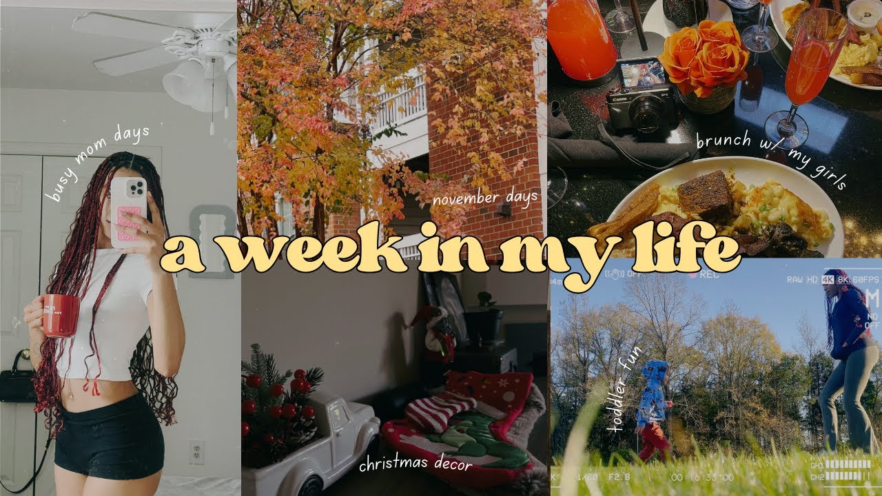 WEEK IN MY LIFE 🧚🏽 | balancing my 20's, holiday prep, pole fitness, brunch, etc!