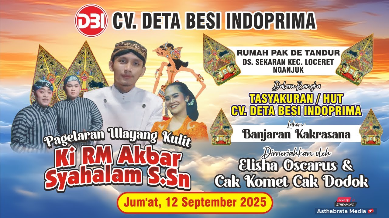 WAYANG KULIT KI R M AKBAR SYAHALAM S.SN // LAKON BANJARAN KAKRASANA // BT ELISHA & CAK DODOK-KOMET