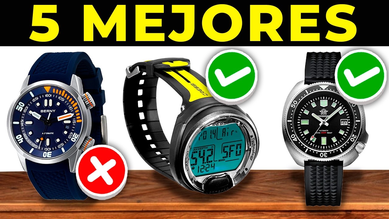 ✅ Los 5 MEJORES RELOJES de BUCEO 2025 | Top Relojes de Buceo en Amazon