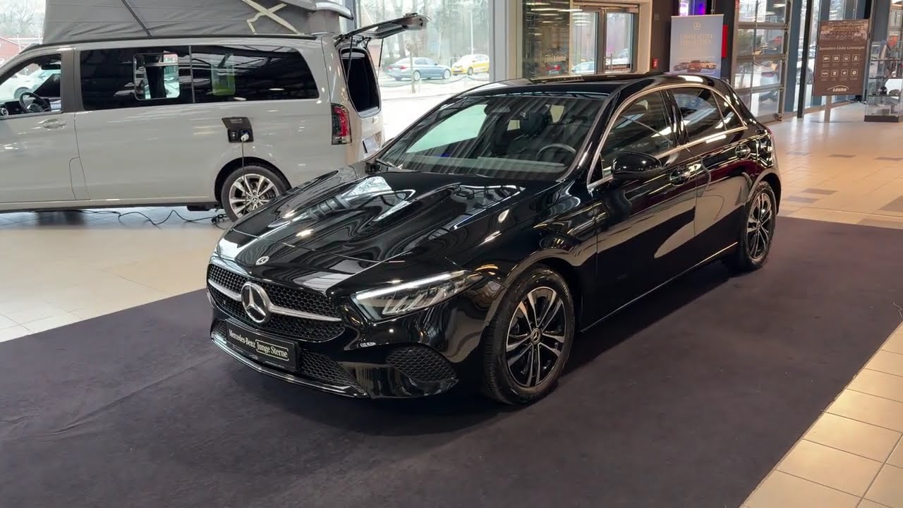 22983 Mercedes-Benz A 200 d Progressive nachtschwarz Leder DAB Ambientebeleuchtung