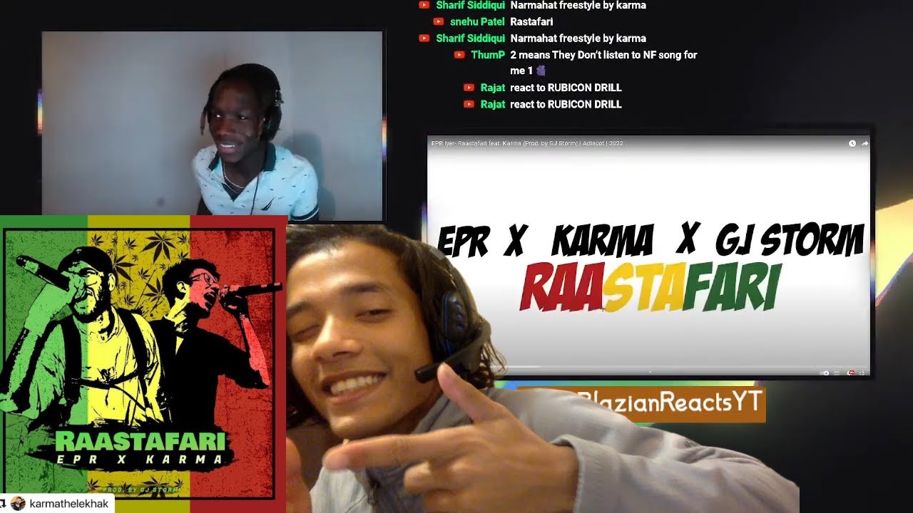 Rapper REACTS to EPR| KARMA| Raastafari (Prod. by GJ Storm) | Adiacot | 2022| Karma REACTION