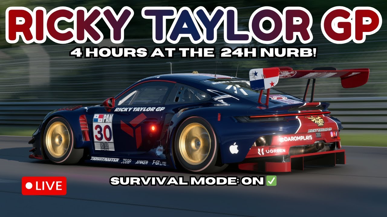 🔴 LIVE | Gran Turismo 7 | Ricky Taylor GP (Hardcore Editon) - 4 Hours at the Nurburgring 24H layout