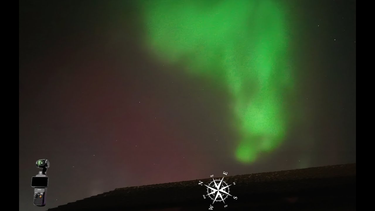 Супер Мощная Аврора над Ирландией 19.01.2026.Super Powerful Aurora Over Ireland 19.01.2026 #pocket3