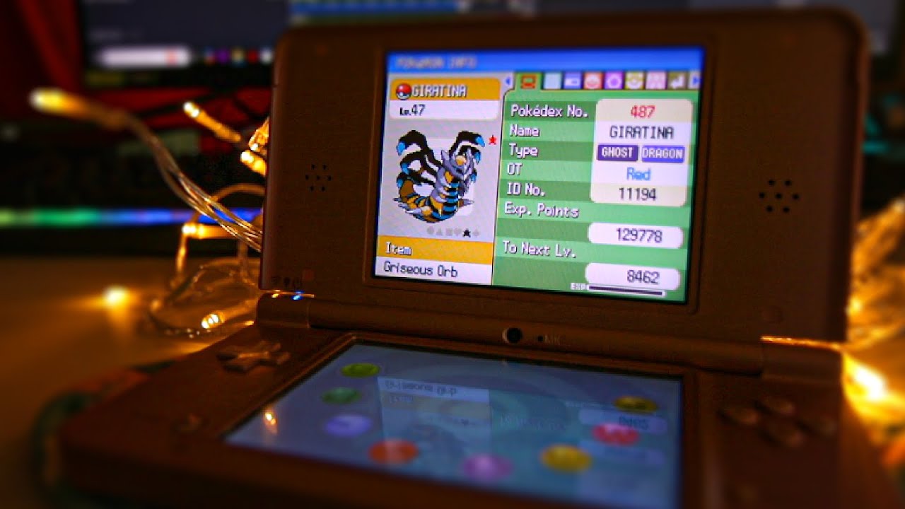 Взгляд на мой файл сохранения Pokémon Platinum с более чем 1000 часами
