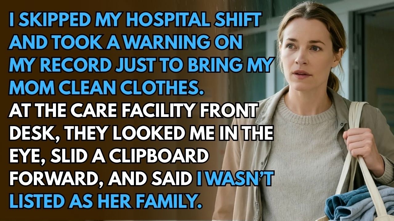 I Skipped My Hospital Shift to See My Mom… Then They Said I Wasn’t Her Family