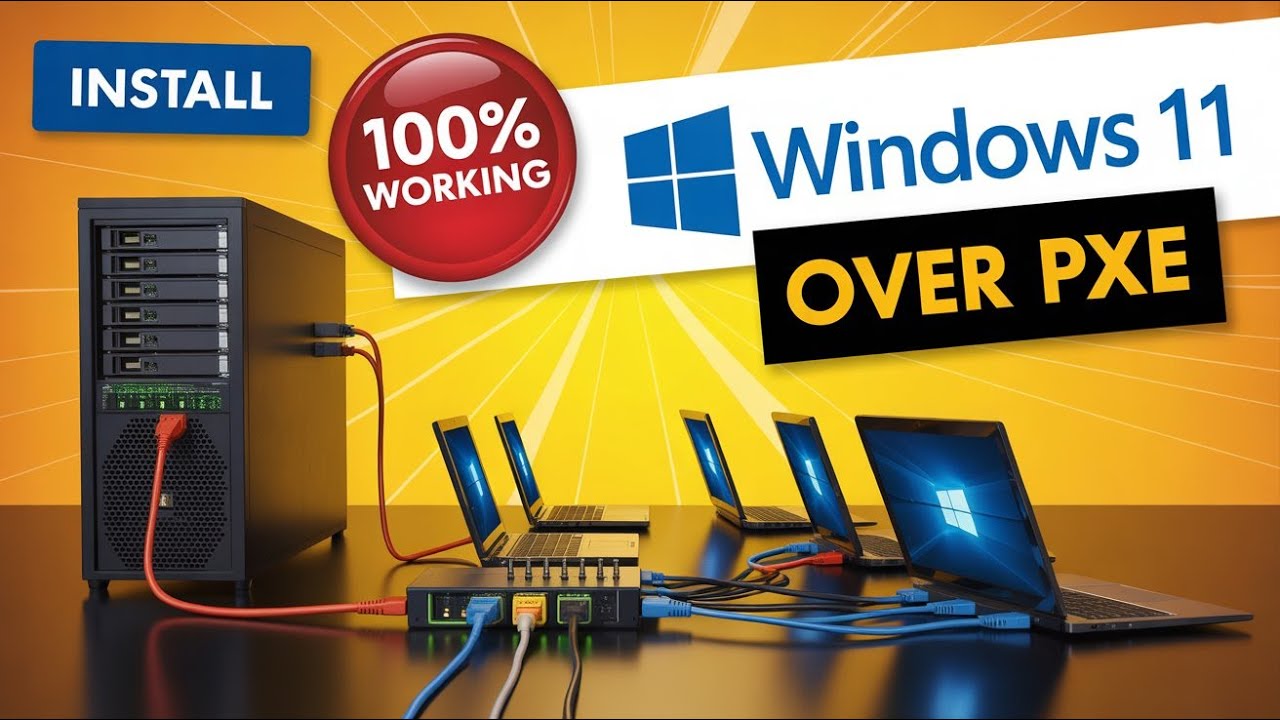 Windows 11 Network Installation | Step by Step Full Guide (PXE Boot Tutorial) Full Video