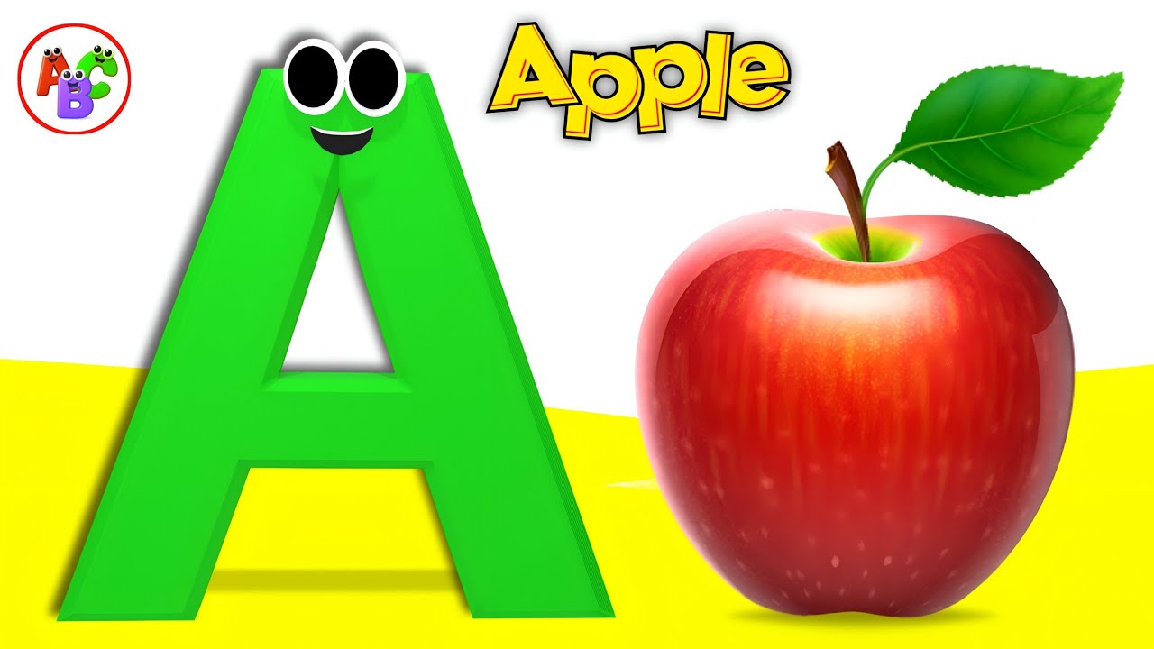 ABC Phonic Song - Toddler Learning Video Songs, A for Apple 🍎 , Alphabet Song for Children