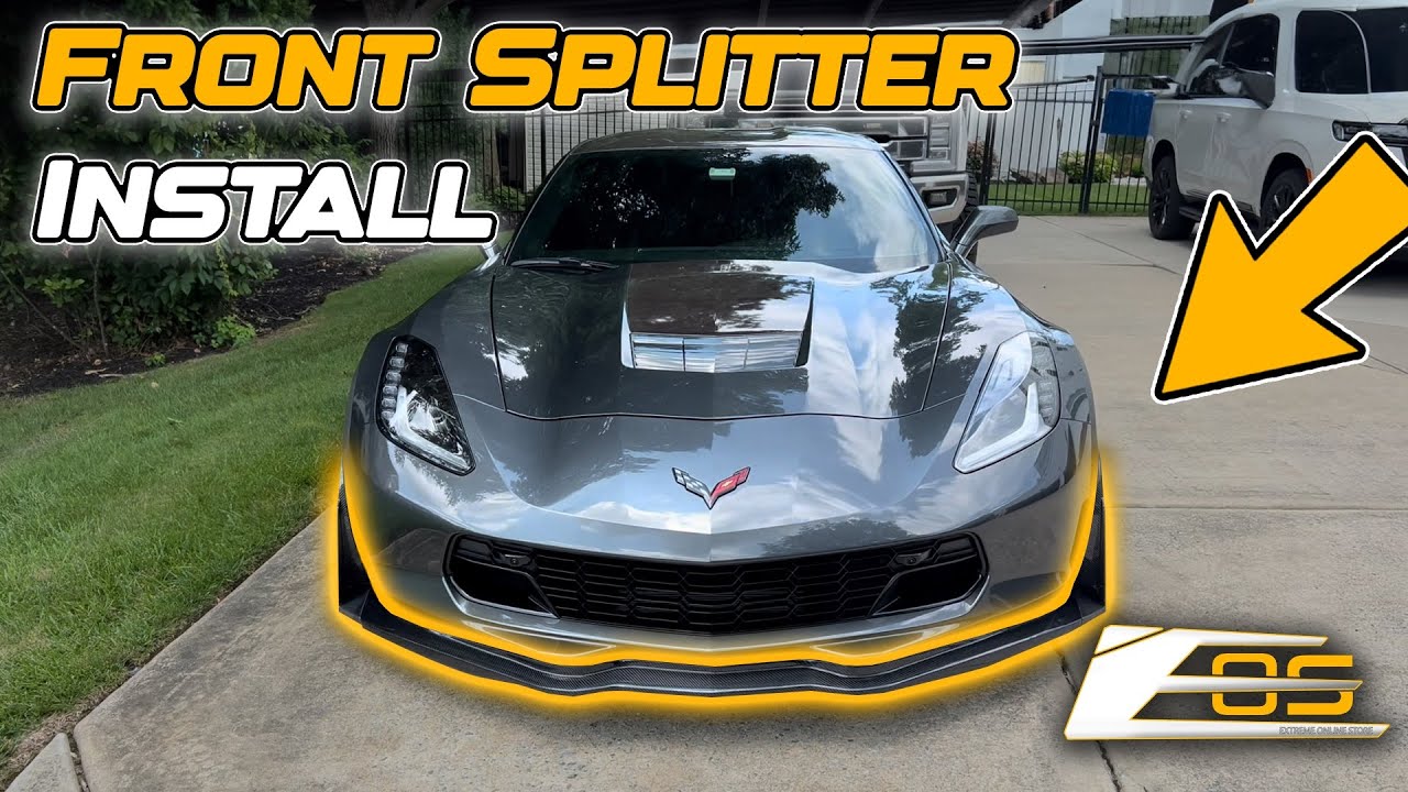 Installing A Carbon Fiber Front Splitter | C7 Corvette