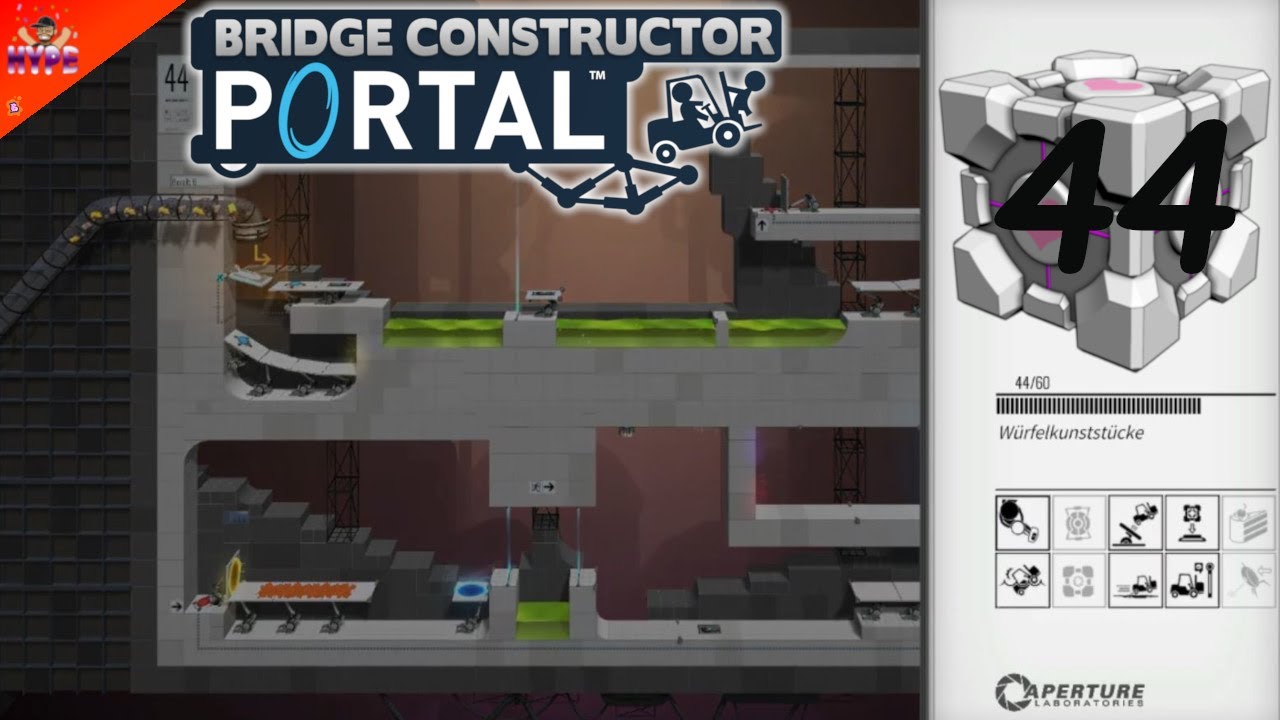 Bridge Constructor Portal 🌉 [44] ★ Würfelkunststücke