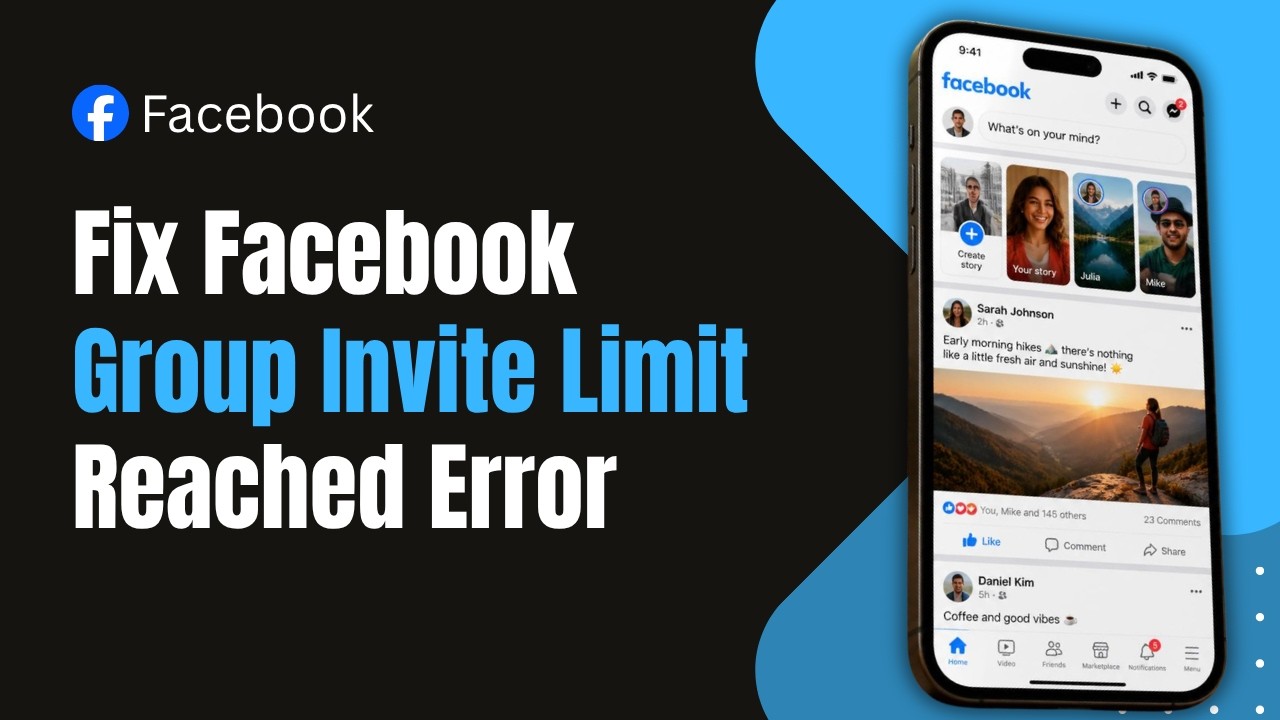 How to Fix Facebook Group Invite Limit Reached Error !