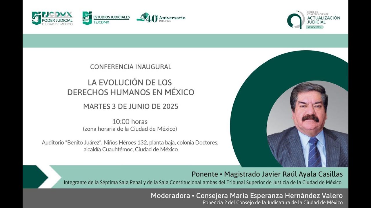 Conferencia inaugural: La evolución de los Derechos Humanos.