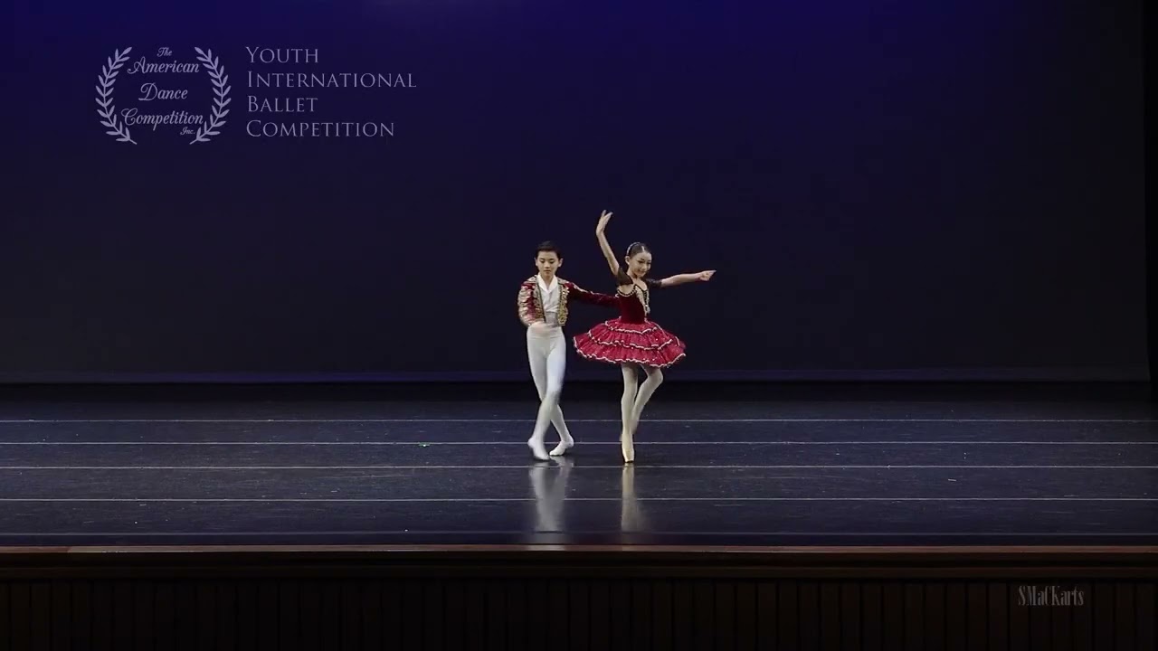 Don Quixote Pas De Deux Lina Kim and Vincent Xing 10years old. 2026 Seattle Adcibc first place 