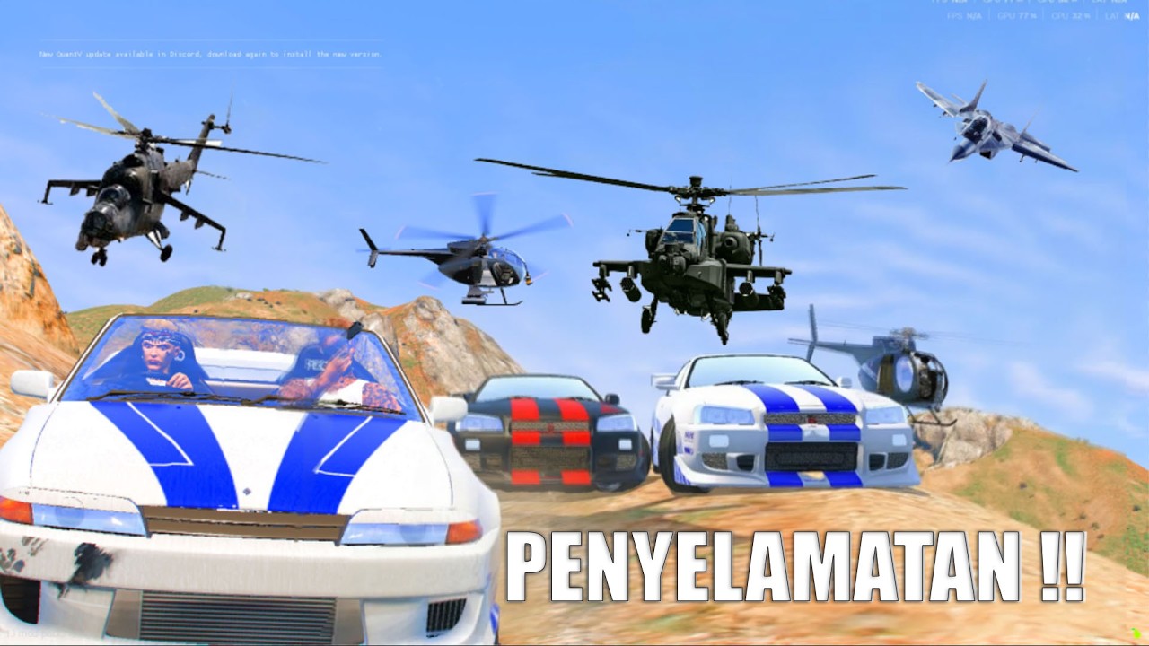HOT PURSUIT ! AKSI HANS MENYELAMATKAN NYAWA TEMAN DARI SEKAPAN WANDI !!! GTA 5 ROLEPLAY