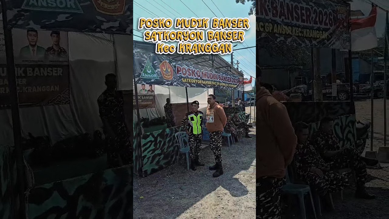 Posko Mudik Lebaran 1447 H 2026 M Banser Satkoryon Kranggan PAC GP Ansor Kranggan Temanggung