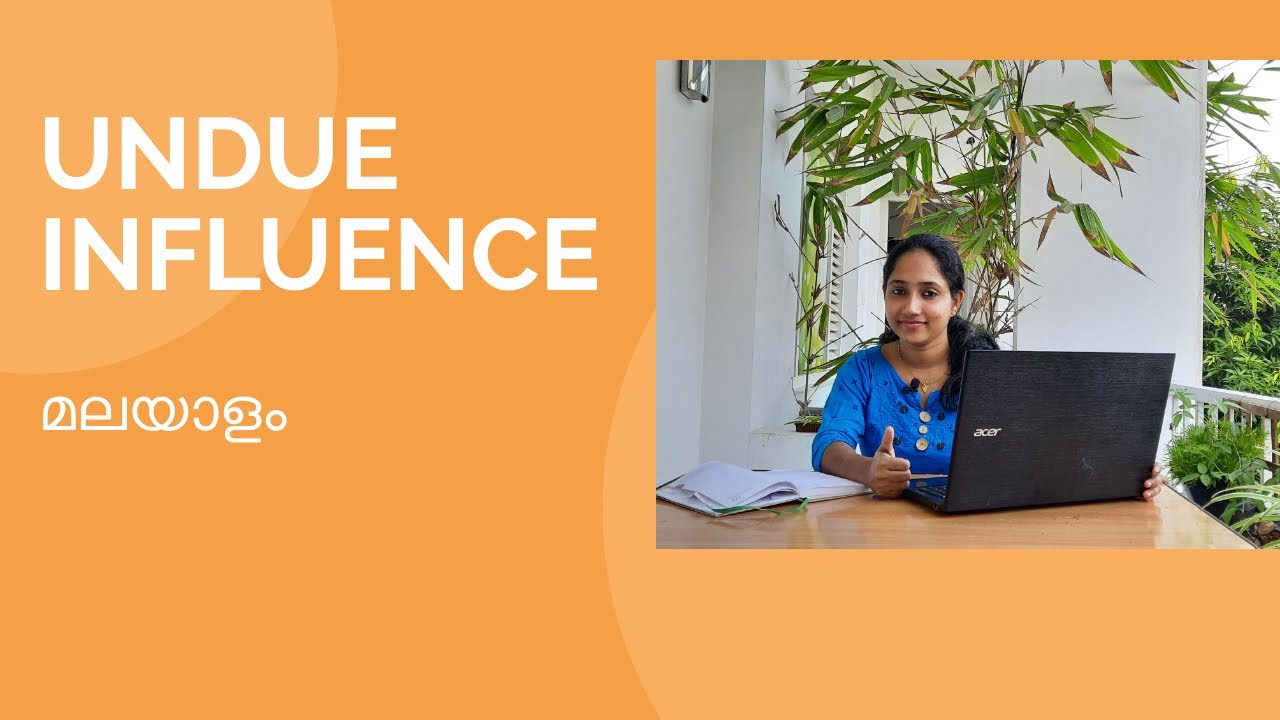 Undue Influence - Free consent| Business Law| Bcom|BBA|Mcom|MBA|HDC|JDC| Malayalam Online class