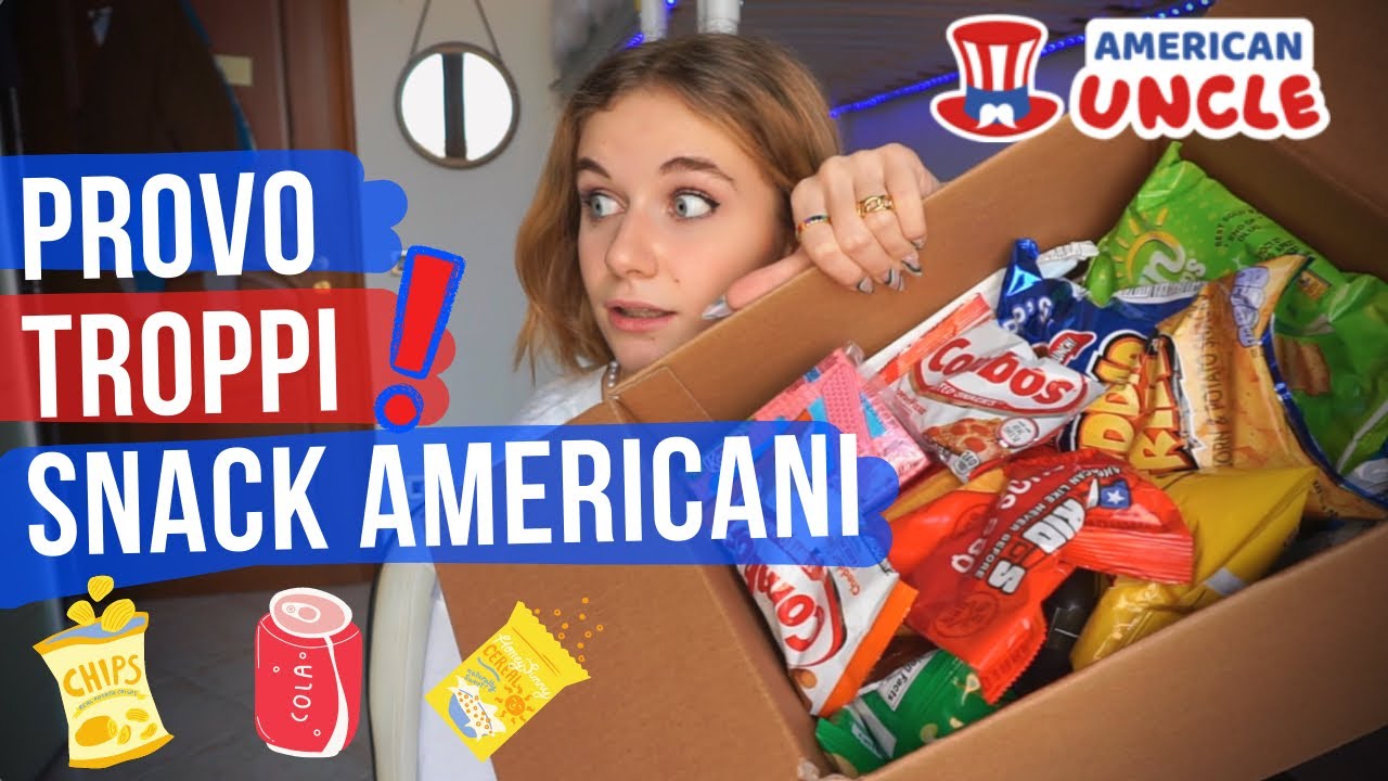 ASSAGGIO TROPPI SNACK AMERICANI🤤😱!! American Uncle!😱❤️‍🔥
