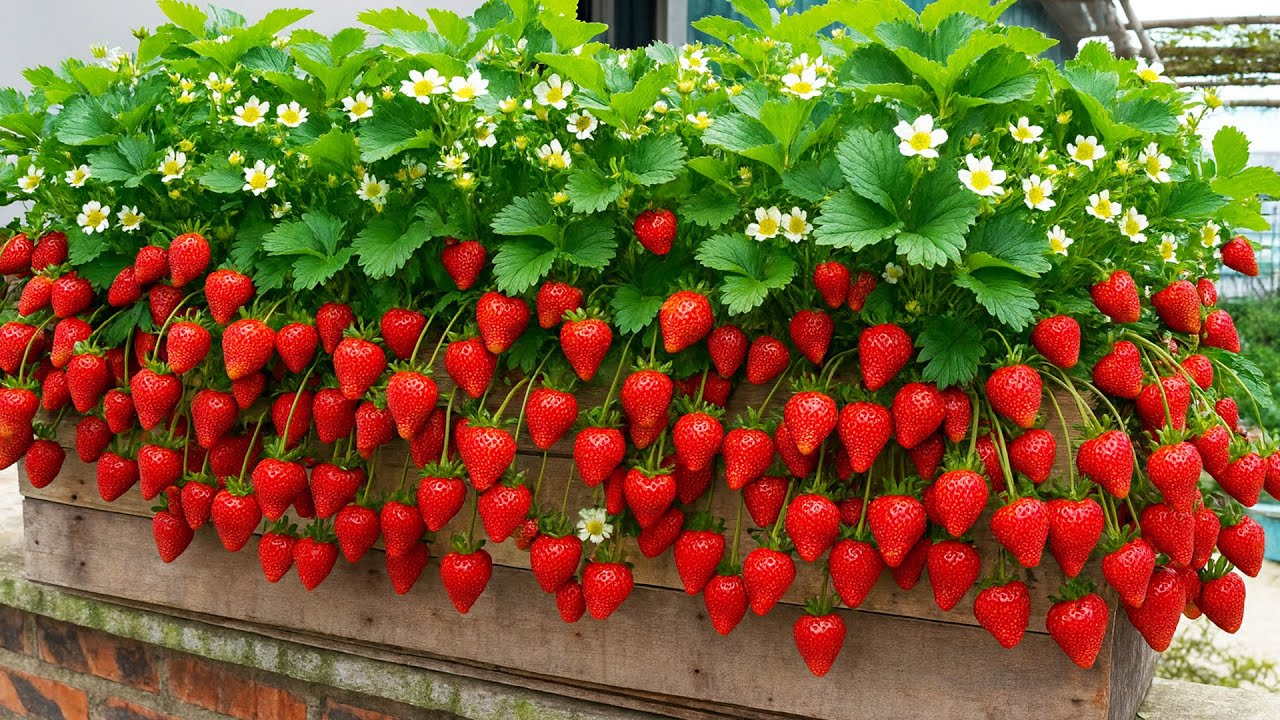 How I Turned My Tiny Balcony Into a Strawberry Paradise 🍓