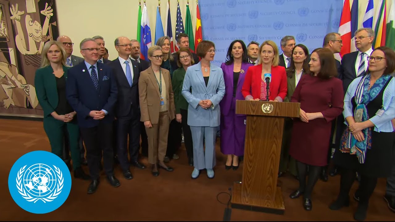 EU on International Peace and Security - Joint Security Council Media Stakeout | United Nations