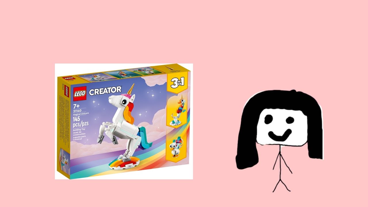 building the Lego magical unicorn 