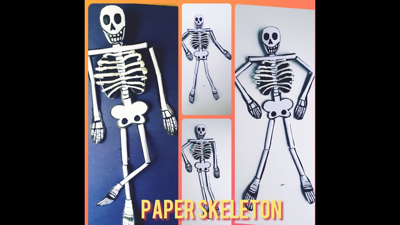 How to Make a Paper Skeleton /Crafting a Model of  Paper Skeleton