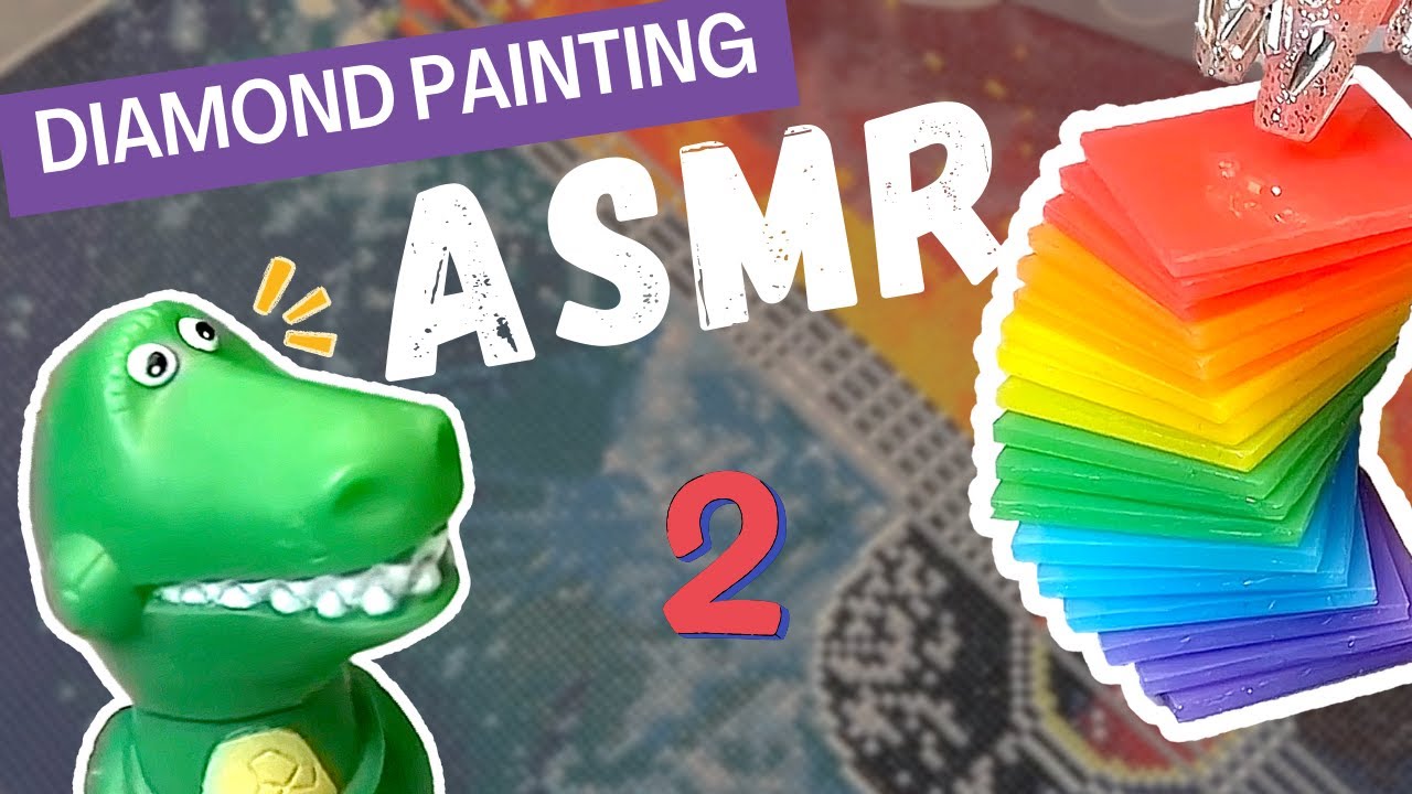 Super Satisfying ASMR✨Ultimate Diamond Painting Relaxation 💎No Talking