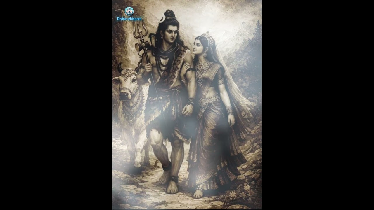 🏵️ॐ शिव, पार्वती और नंदी🏵️ भगवान जी भजन #divine #शिवशंकर 