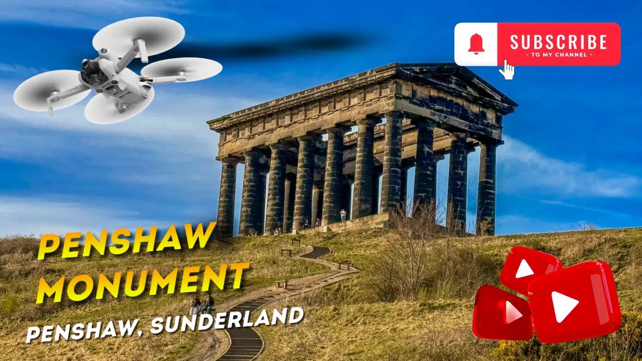 PENSHAW MONUMENT, SUNDERLAND DRONE FLYOVER & HISTORY