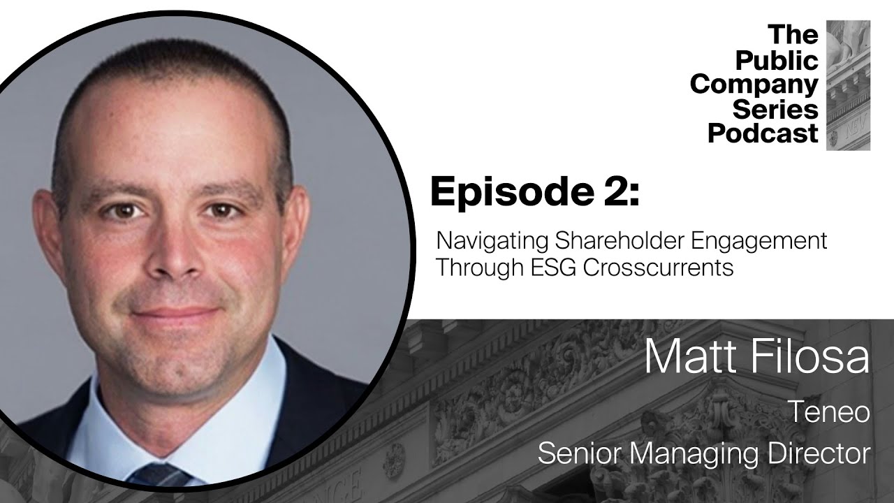 Navigating Shareholder Engagement Through ESG Crosscurrents