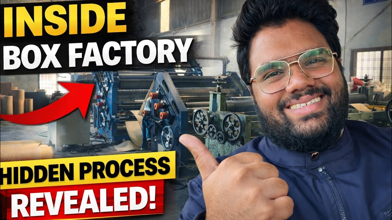 Inside India’s Corrugated Box Factory 🏭🔥 | Factory Tour Part 1 | How Boxes Are Made 📦
