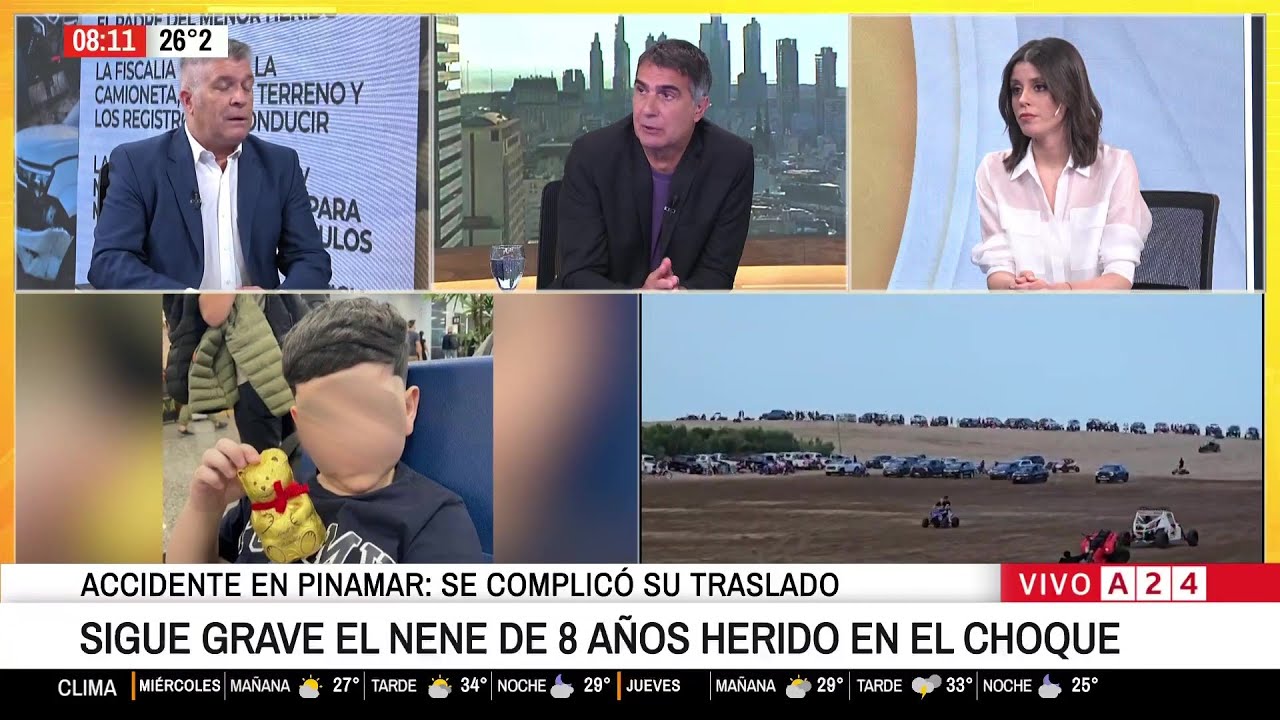 📢 ACCIDENTE EN PINAMAR: SIGUE GRAVE BASTIAN, EL NENE HERIDO EN UN UTV